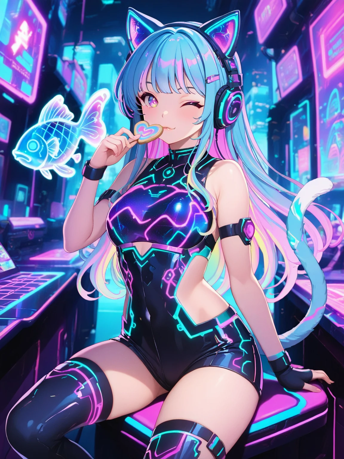 <lora:AgendaMixSDXL:0.8> AgendaMix Style, Hatsune Miku, 1girl, ahoge, bare shoulders, blush, bubble, cup, detached sleeves, drinking glass, drinking straw, gloves, hair between eyes, hair ornament, hairclip, headphones, headset, holding, holding cup, ice cube, in container, jacket, long hair, long sleeves, looking at viewer, open clothes, open jacket, parted lips, partially submerged, pink eyes, pink gloves, pink hair, puffy long sleeves, see-through, shirt, sleeveless, smile, solo, submerged, tattoo, twintails, upper body, very long hair, water