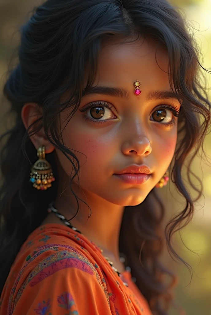 Indian. Types Under 13 long hair girl headshave