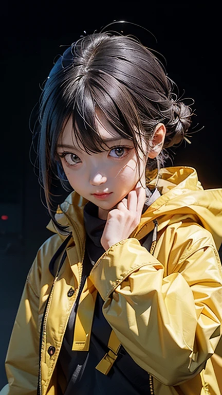 ((sfw: 1.4)),((detailed face, professional photography)), ((sfw, construction worker outfit, pulled back hair, 1 Girl)), Ultra High Resolution, (Realistic: 1.4), RAW Photo, Best Quality, (Photorealistic Stick), Focus, Soft Light, (20 years old)), ((Japanese)), (( (young face))), (surface), (depth of field), masterpiece, (realistic), woman, bangs, ((1 girl))