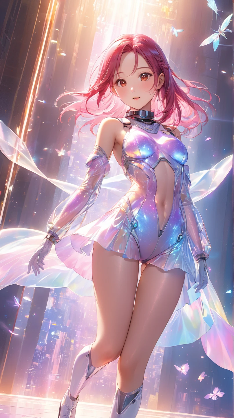 ((ultra quality)), ((realistic,digital art)), (hyper detailed) Hyperrealistic image Beautiful woman in a white bikini standing in front of a window, a hologram of Isabel Naftel, instagram, super flat, white background, full body, sensual, fairy, starry night, pink color, blue color, gold color, black color, anime style 3d ilya kuvshinov style