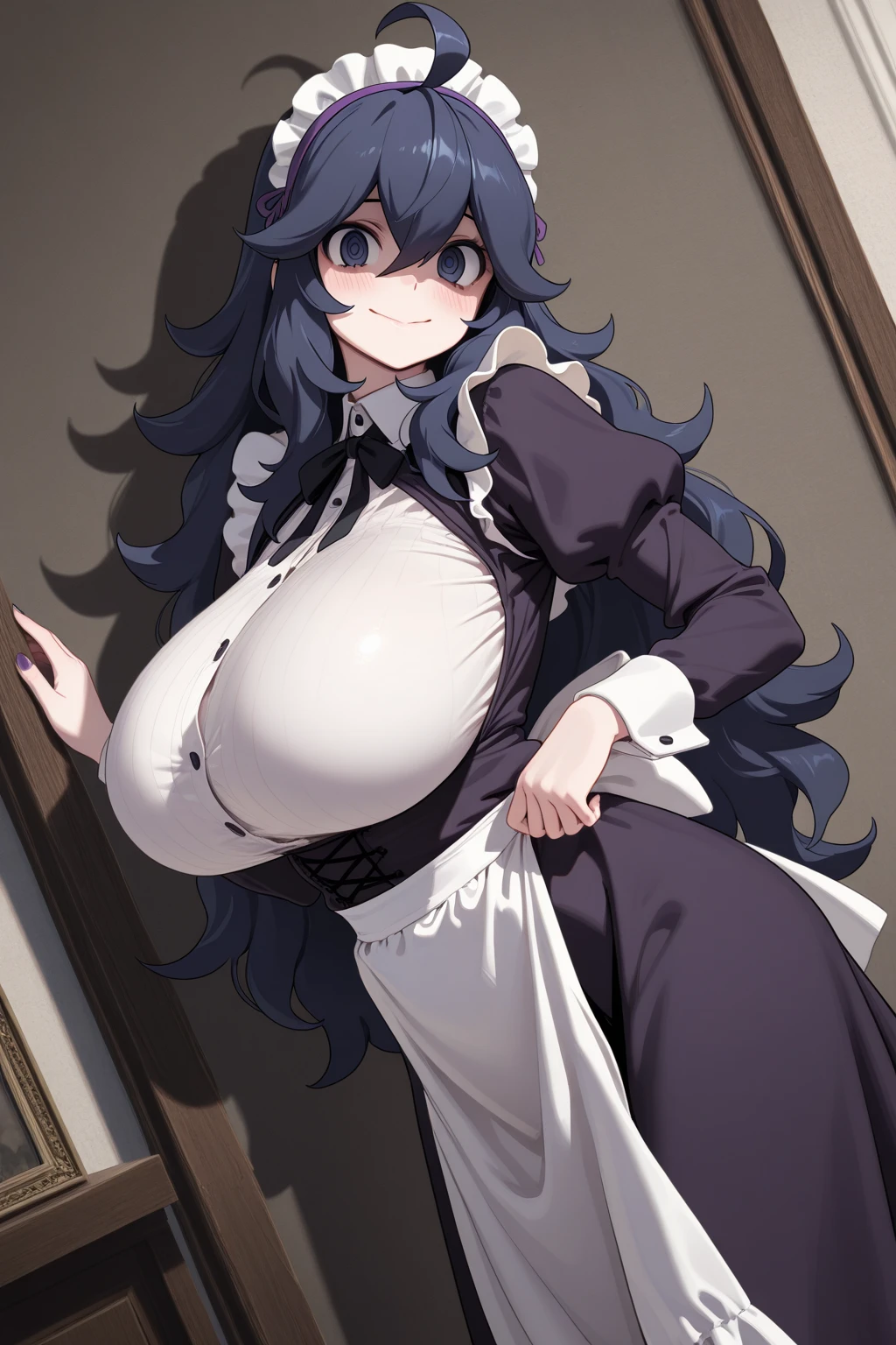 ((masterpiece)),(solo), ((best quality)), (ultra-detailed), (extremely detailed), {best illustration}, ((standing)), ((big breasts)), ((huge breasts)), (solo), mature face, massive breasts, electric blue hair, open front babydoll, no underwear, thick thighs, solo, massive pink areolas, full body, huge breasts, full body, huge ass, soft thighs, cleavage, aroused, beauty mark around mouth, giant breasts, large areola, soft breasts, 30 years old, exposed pink areola, facing viewer, looking at viewer, very deep cleavage, gigantic breasts, solo, areola peeking out,