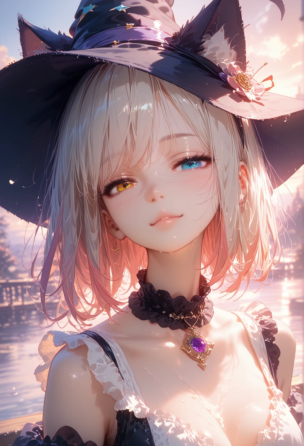 (Highest quality,High resolution,masterpiece:1.2),4K,8K,cowboy shot、Enlarge your eyes、Beautiful, clearly defined eyes、Highly detailed eyes and face、Draw your finger firmly、ahegao、Kindergarteners、(6 year old girl)),Small breasts、flat chest、 {{{{Small breasts}}}},Super large nipples、Super large areola、 Plump thighs、Completely naked、Silver Hair、Frame your face、Bobcut、Spread your legs、No underwear、Creampie、Shaved、full body、