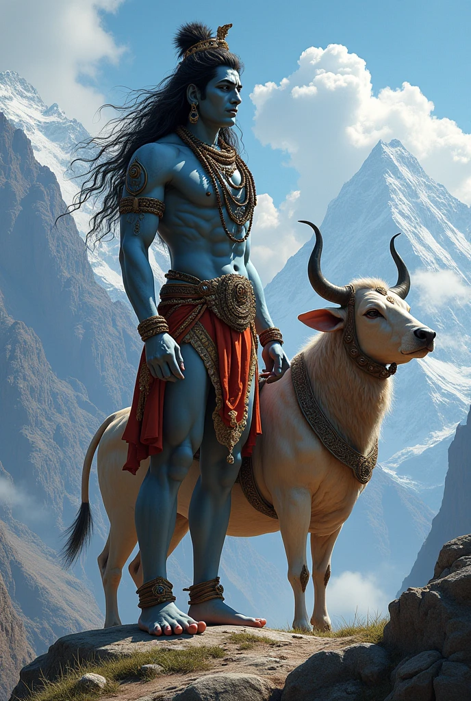 Shiv mahadev on the nandi ji