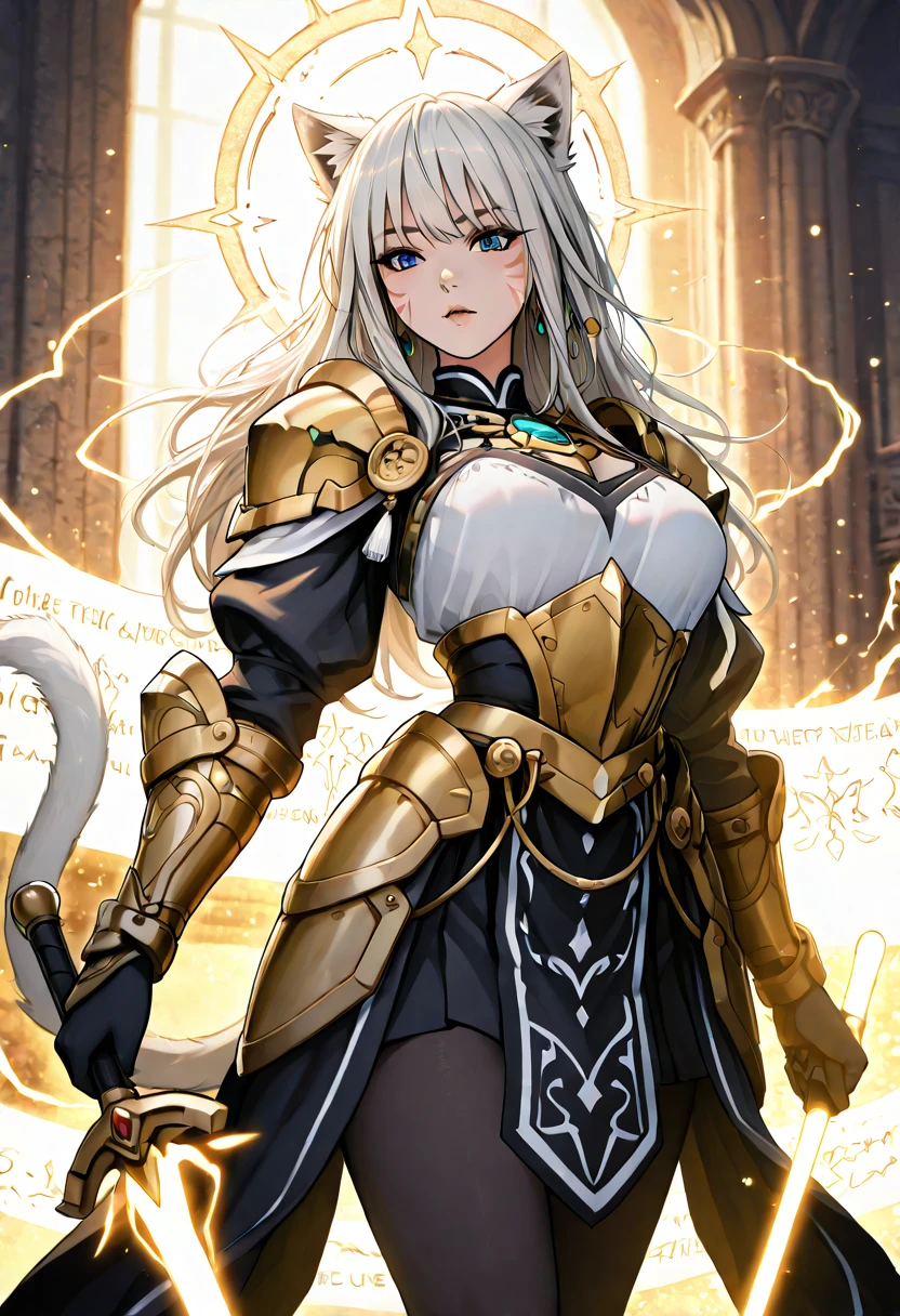 A girl's armor face a dragon