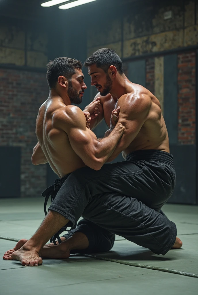Creates two men fighting