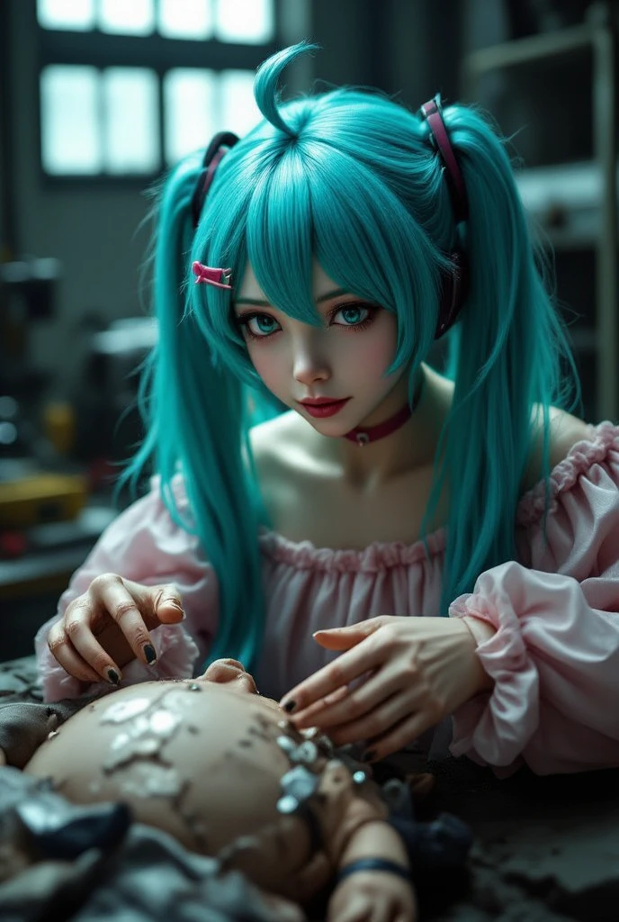 realistic, photo, albino, pale skin, blue hair, 20 year old female, medium breasts, tiktok, beautiful, instagram,chinese clothes,, masterpiece, best quality,