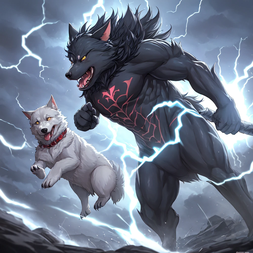 Black Dog, a guy who turns into a werewolf