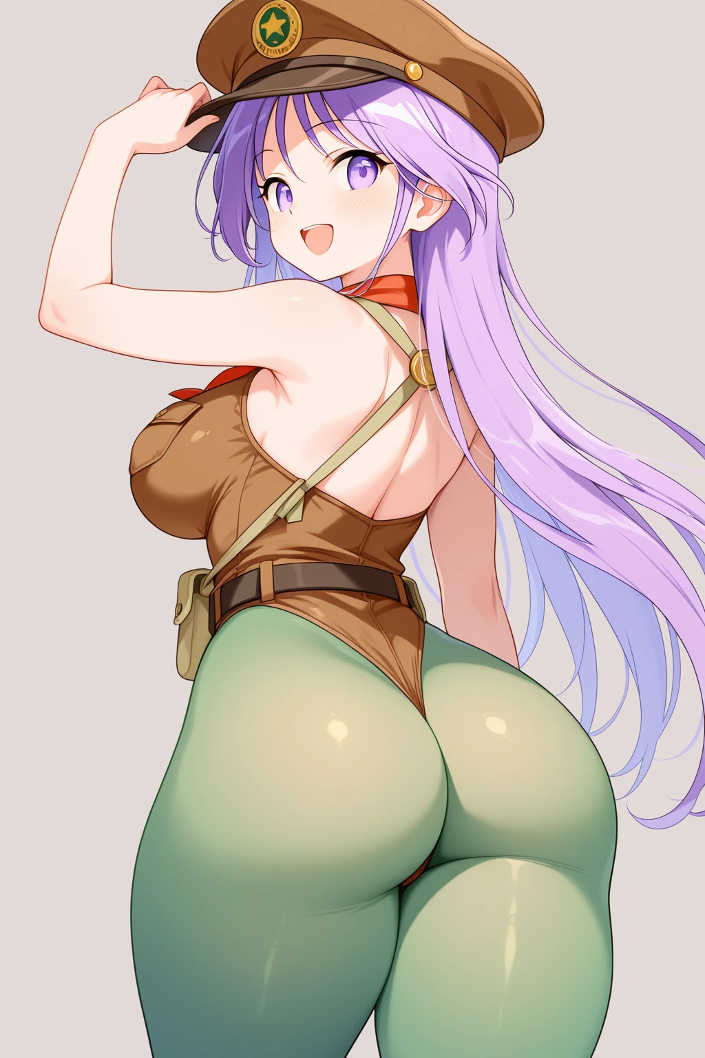 Mustache, big mustache, (best quality:1.3), nejire hado by boku no hero , peituda, clivagem, sedutora, sexy, body curvy, bunda grande, peitos grandes,(pov: back)