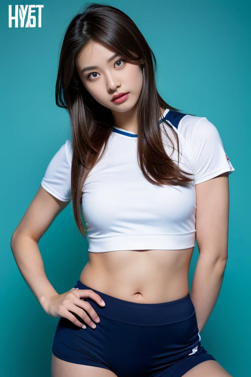 highest quality, masterpiece, Ultra-high resolution, (Realistic:1.4), RAW Photos, 32K Portrait, Very detailed, Cowboy Shot, Dynamic pose,
One girl, 16 years old, The most famous Japanese idol、Japan's most popular cheerleader, Wearing only sleeveless cheerleader uniforms, An innocent smile, View your viewers, Upturned buttocks,
Very cute face, Stunningly beautiful big black eyes, Very beautiful hair, Very beautiful lips, Very beautiful skin, Very beautiful breasts, Very beautiful body, Very beautiful arms, Five perfect fingers, Very beautiful buttocks, Very beautiful thighs,
Detailed face, Fine grain, Detailed Hair, Detailed lips, Detailed Skin, Detailed body, Detailed Weapons, Detailed five fingers, detailed sleeveless cheerleader uniform, Detailed hips, Thigh details