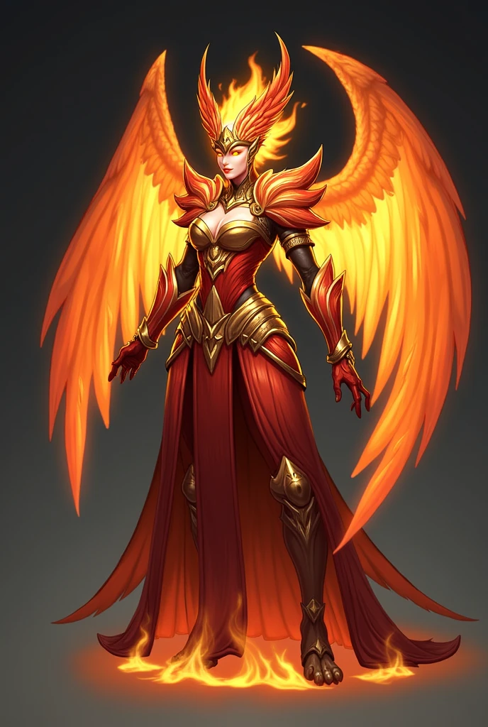 korean MMORPG character design, 1girl, woman, (avant-garde Reefwave:1.3) succubus, wings, full body, [:seductive, revealing costume design,:0.2], bombshell hair, iridescent goldenrod hair, Blowout Curls, average figure, (asian:1.3)<lora:EnvyEnhanceXL01:1>