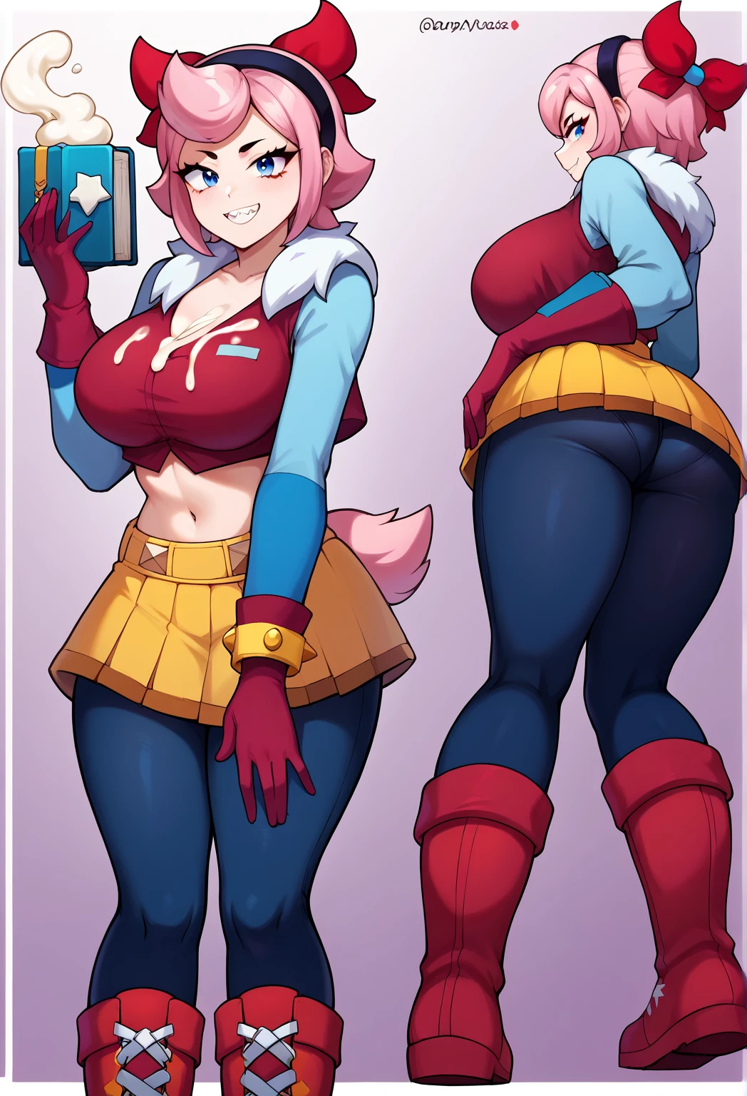Ultra-detailed illustrations、Ultra-precise expression、masterpiece、Highest quality、ultra High resolution、High resolution、Hiromitsu Takeda Style、White background、Simple Background、Full body pink tights、Pink full face helmet、Pink Face Shield、eye shield、Pink leotard、Pink Rider Suit、Pink Tight Skirt、Big Breasts、Pink Glove、Pink boots、Belt of Hearts、