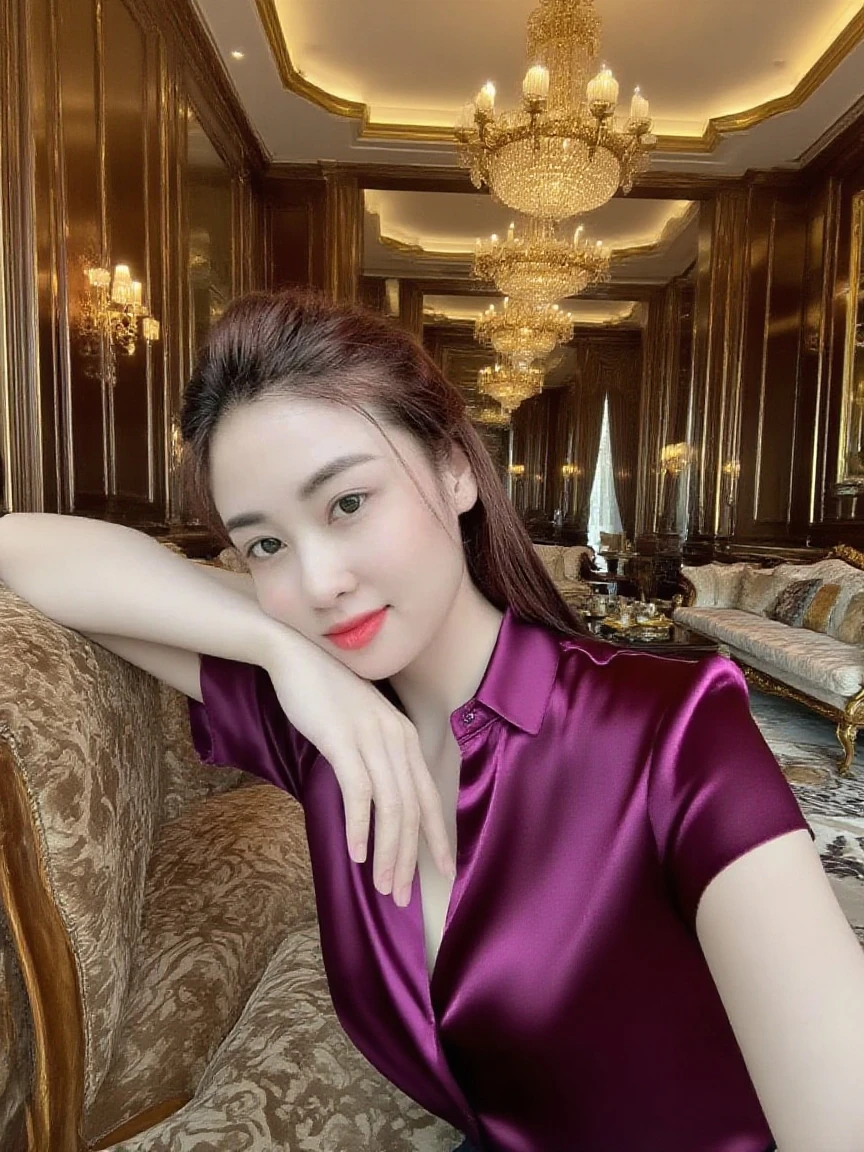 a beauty girl ,wear gorgeous hanfu, Chinese style buildings, landscape