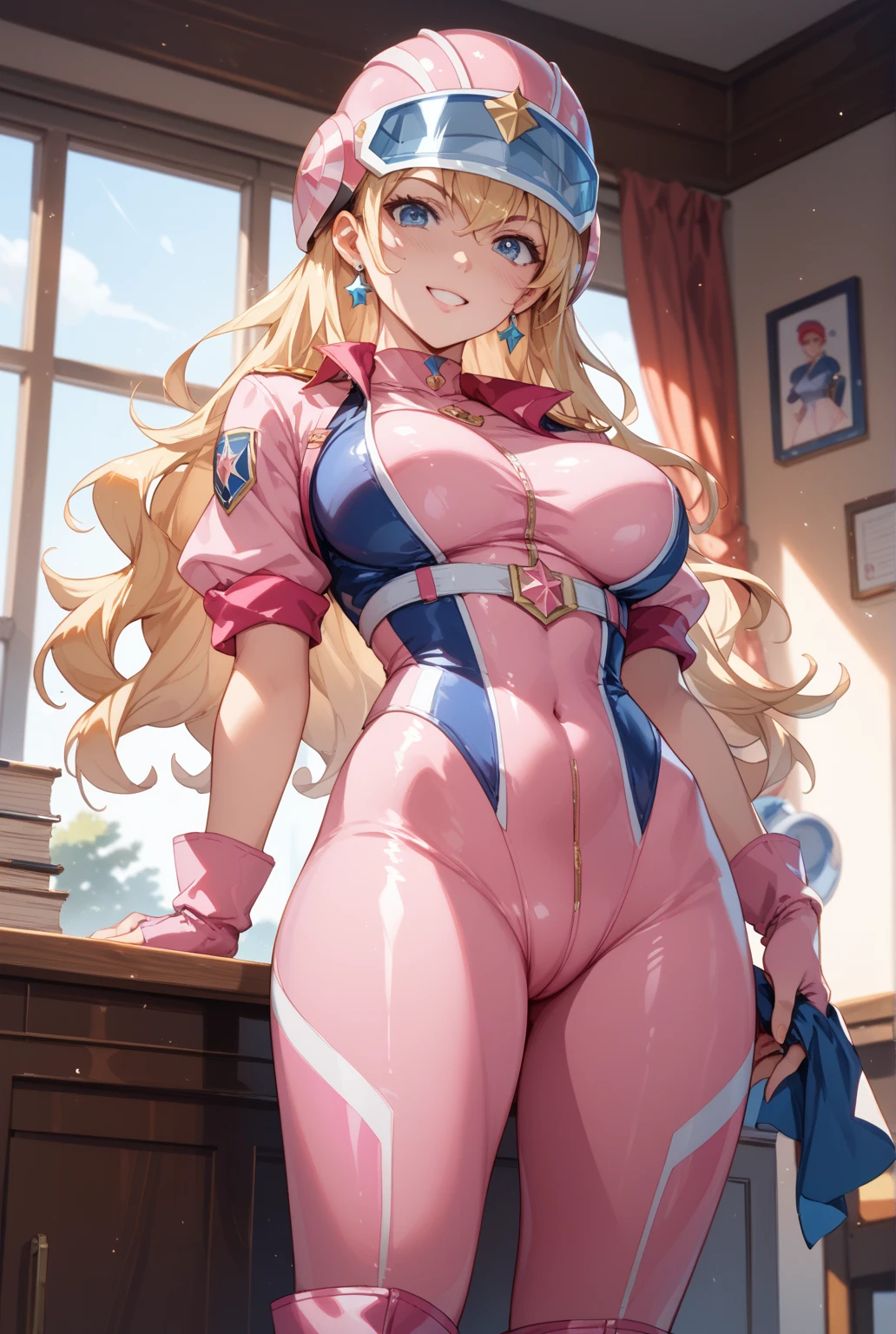 (best quality:1.2),(1 woman), PoppyLoLXL,yordle,big ears,full body view,((colored skin,light blue skin:1.4)), (sexiest nurse uniform:1.4),light color,(glasses),(open buttons),blonde hair, twintails,detailed violet eyes,perfect manicure, big breasts, big ass,errected ,piercings, ((anatomically correct)), (slim muscular legs),slim waist, beautiful detailed eyes, beautiful detailed big lips, extremely detailed eyes and face, long eyelashes, ultra-detailed, professional lighting,millionaires luxury house, private medical room,stand by the bed, early morning, sunlight streaming through the windows, the atmosphere serene and leisurely