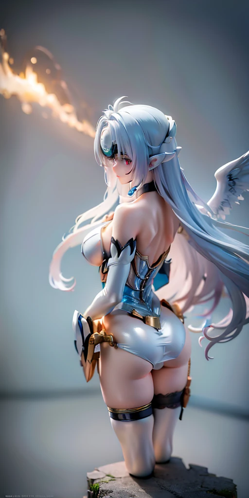 A female centaur,She is famous in the multiverse,She is both a female centaur, half human, half horse, half horse,It is also a female Yingzhao。She blends both images,The first is the head of a horse/neck/Shoulder these parts,After feminization,The upper body transforms into a beautiful female human,Female, half-centaur, half-human, half-horse, half-human,The second is the waist of the horse/hason/gluteal/Legs feminine,Female half-horse with beautiful woman's,Chimer,It's like a female human wearing a half-horse-like costume and making a seamless chimera,This chimerization is based on powerful futuristic technology。The ultra-wide-angle lens captures the image of her sleek and ethereal wings charging and leaping on the ionosphere。Her front half is distinctly feminine,Tall sexy body,Has K cup teardrop-shaped giant tit chest,It has a small man's waist butterfly spanning long legs,The half-horse part of the hind body,Embedded interface in the front half of the body hip position。The back half of her body is horse-shaped,Half-horse torso,The morphology is completely female and humanized,Start at the upper end of the sternum,Embedded in the lower back position of the beauty body,Sexy bent dog style shaped chest/lower back/Ventral transverse,Then there are the sexy beauty's upright hips,Her entire body has been completely feminized,Including the half-horse part,Mechanized armor covers the knee-shaped anti-joints and feet,And these parts are highly anthropomorphic,This gives her legs a graceful and slender line,She has four slender legs like a supermodel,Under the legs are skinny white feet dressed in Skyscraper Heels,Use Midjourney's advanced stroke tools and color palettes, as well as texture packs, model packs, and texture tools,Concentration,Femaleize all parts of her original equine physiologic appearance,And give these parts an ergonomic appearance,Fine treatment of the thoracic and abdominal cavity of the posterior body,As well as hips and legs,Tightly connected details