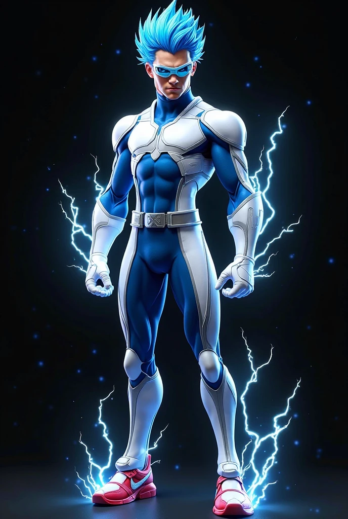 Cyborg hero, bodysuit, muscular, handsome man, covered erect, covered abs, bodybuilder, huge, superbodybuilder. muscle morph, hunk pecs, spaceship bulge in the crotch.