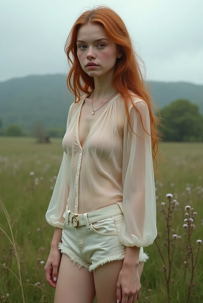 Liv - the most beautiful woman ever, this white redhead woman with freckled skin named Liv, ((( extremely pale bright, bright skin ))),((( bright green eyes ))), ((( short orange hair arranged in a top bun with bangs ))), lovely, beautiful naked butt, freckles, perfect realistic female naked round ass, perfect naked snub ass, white background, ((( very intense bright lighting directly in her entire body, making her skin look paler ))), ((( rose, pinkish skin ))), ((( curvy female body ))), ((( very clean pale skin ))), ((( fully naked ))), ((( fully freckled ))), ((( freckles all over her body ))), ((( tiny mouth ))), ((( pointy nipples ))), ((( small nipples ))), ((( extremely blushed cheeks ))), ((( bright red lips ))), ((( closed mouth )))