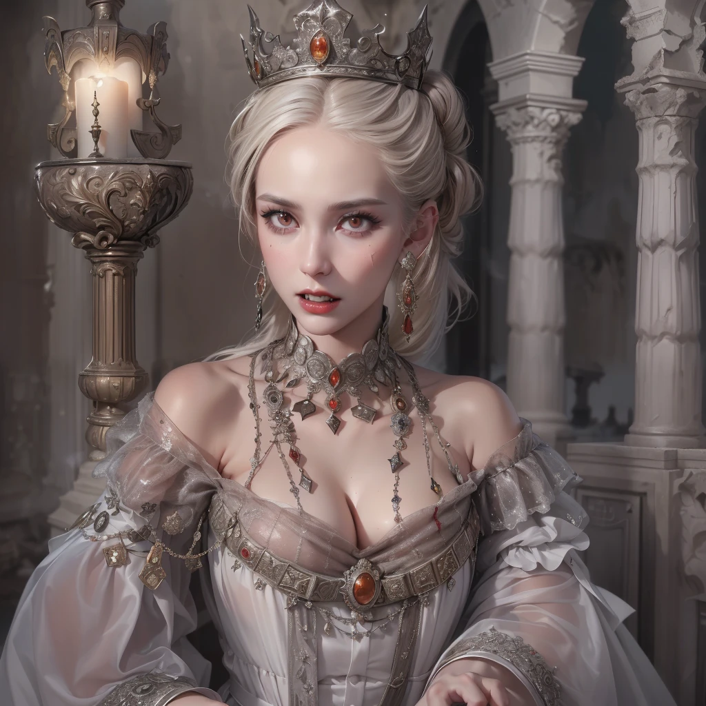 James Gurney, Surrealist art , dreamlike, occult, enraged, Symbolic, complicated, detailed,, (Gothic but very beautiful:1.4), (masterpiece, best quality:1.4) , Nicola Samori style, Ice Queen 