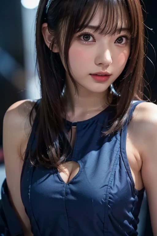 (masutepiece), (Best Quality), (super detailed), (Dirty hair), (Illustration), (1 girl) (Long pink hair 1.5) (Blue eyes) (Double ponytail 2.0), ((((No Shoulders))),Hanfu, (gaze at the audience, (interview), (Simple background), beautiful and delicate eyes, Delicate beautiful face, Soaring (High color saturation), (Colorful Glitter), Multicolor bubble, (Glitter), Facial accents, PerfectNwsjMajic, Conservative Clothes, Shoulderless, Autumn clothes, Facing the masses, Perfect figure,