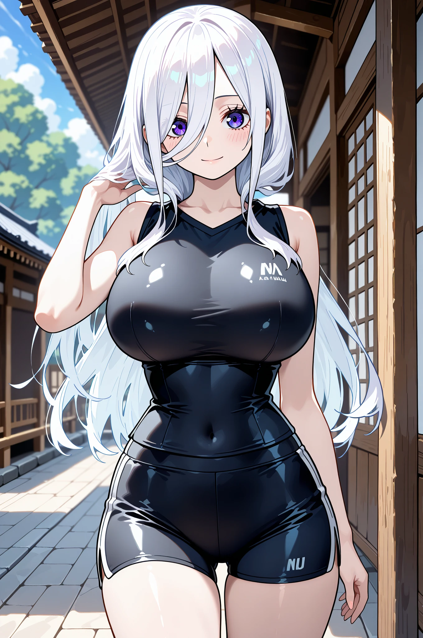Anime Kawaii sexy Perfect Slim sensual body large breast and huge thighs, An intricate and highly detailed illustration of anime (Young girl) (((work of art))),(((high resolution)))、(((8k)))、(((face perfect)))、(((korean idol)))、25 years old, ((yoga pants)), Look to the camera, ((high quality eyes)), (high quality face), detailed texture
