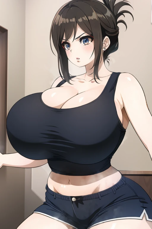 An anime-style artwork depicting ruan mei from the game Honkai star rail.
Tags: ruan mei, anime, detailed eyes, detailed lips, crop top, turtleneck, pencil skirt, miniskirt, smiling expression, intense gaze, dynamic pose, indoor, palace, vibrant colors, digital art, high-resolution, professional quality, gigantic breasts, (underboob : 1.4), curvy, cowboy shot, (gigantic breasts: 1.4), (green eyes:1.1), (light brown hair)