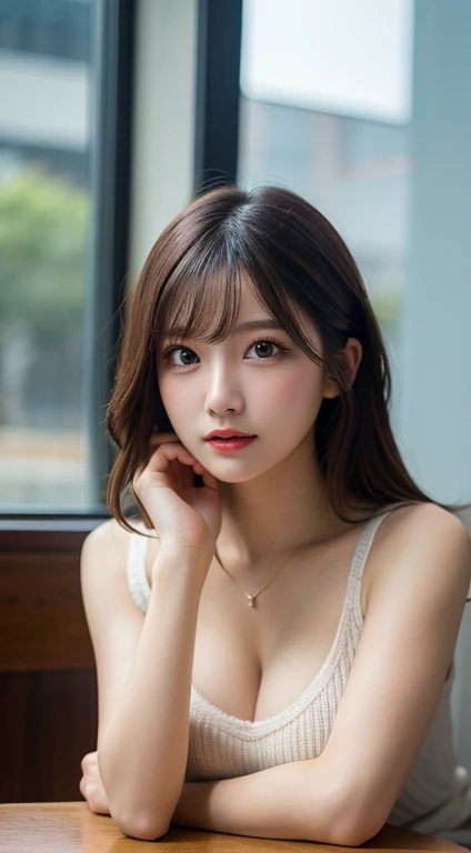 Tabletop, Highest quality, figure, Super detailed, In detail, High resolution, 8k wallpaper, Perfect dynamic composition, Beautiful fine details,Small Breasts Natural Color Lip, Bold sexy pose、20-year-old girl、cute、sexy shot looking at camera,Face close-up,KPOP idol faces,Full nudity,Super detailed face,Attention to detail,double eyelid,Beautiful thin nose,Sharp focus:1.2,Beautiful woman:1.4,(Light brown hair,Shortcuts, White skin,Highest quality,masterpiece,超A high resolution,(Photorealistic:1.4),No exposure,Small A-cup breasts,Firm stomach,At the tropical pool,Sensual,Full nudity,Aroused expression,