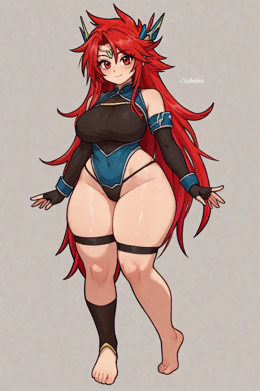 Rias gremory with huge breasts bigger than her head, wide hips and thick thighs wearing a dollsuit, rias is standing at attention facing the viewer, Her hair is long and red, she is standing at attention, she is wearing platform heels, the image is in stunning 8k, rias has been hypnotised, rias is wearing platform heels, she has blue eyes, she is wearing a dollsuit, the image is extremely detailed, the image is in stunning 8k
