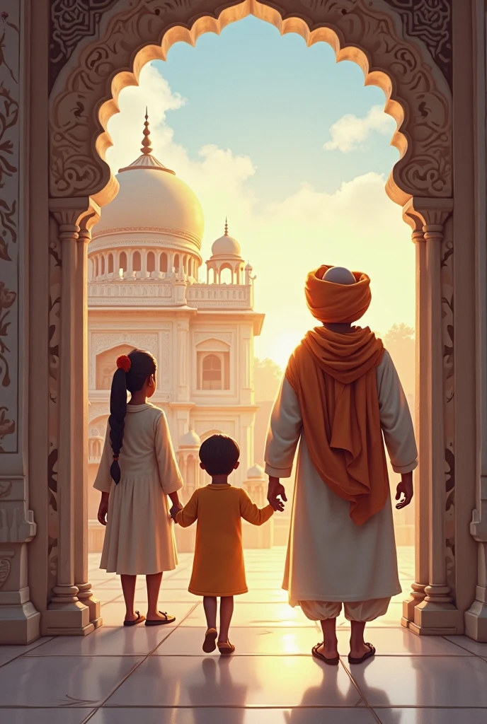 Legacy of Humayun: An image reflecting Humayun’s legacy, showing his influence on Akbar and the enduring impact of his reign on Indian history in dall e-3 style 