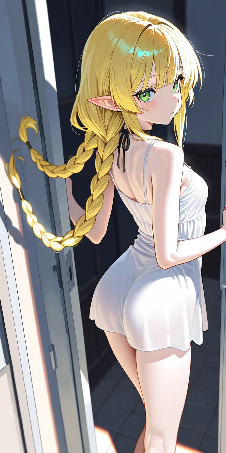  masterpiece, best quality, highly quality , NBshmn-KJ , purple eyes, very long hair , lips , (nude ,naked,black pantyhose, high heels:1.2) , long legs, ass, (standing, from behind, detailed pussy,vulva,anus, detailed anus,detailed back, detailed legs,clitoris,perfect body:1.3),1girl, solo, absurdres, highres, ass in front of camera, ass in front of viewer
