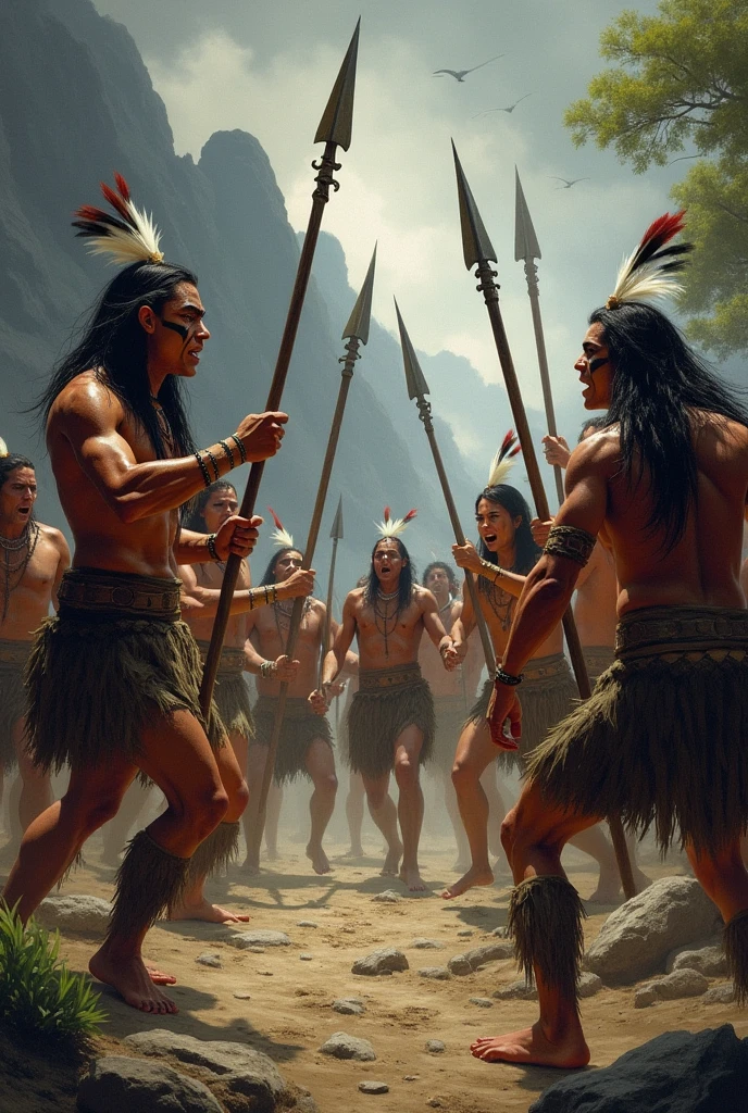Indian warriors with big sword 