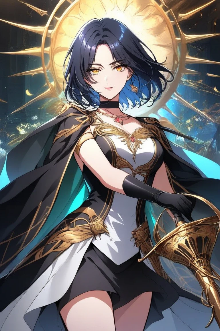 In the ancient city of Eldoria, where magic and mystery intertwined. Eldoria, once a beacon of prosperity, now stood on the brink of destruction, communicate with spirits and harness their powers, With her trusty spirit companion, a fiery phoenix --auto --s2