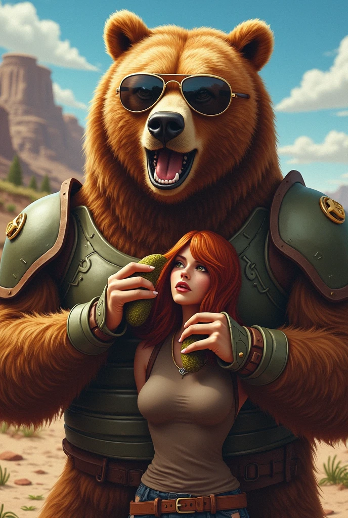 Sexy Ginger teen girl, busty, thicc, hourglass body, thin bikini, breasts spilling out of her bikini, pornstar, the center of a bukkake orgy, (many sexy female/futa satyrs with huge breasts and massive horsecocks), cumming on the ginger teen, cum all over her, futa satyr orgy all cumming explosively on her