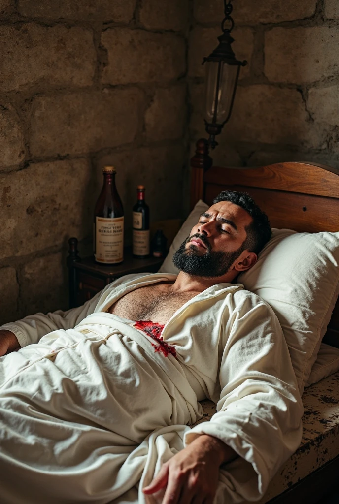 In an upscale penthouse on the 18th floor of a luxury high-rise, Jonathan Cruz, a wealthy 45-year-old
person, is found murdered, lying face down near a shattered glass coffee table, having suffered a
fatal blow to the head from a bronze sculpture nearby. Half of his body is naked, and half is covered
in white sheet. The scene suggests a struggle, with a chair knocked over, a torn curtain, and
scattered papers. Clues include a small torn note in the victim's clenched hand, three different sized
bloody handprints on the floor, a clean stacked books on the floor, and an a woman's underwear
beside it.