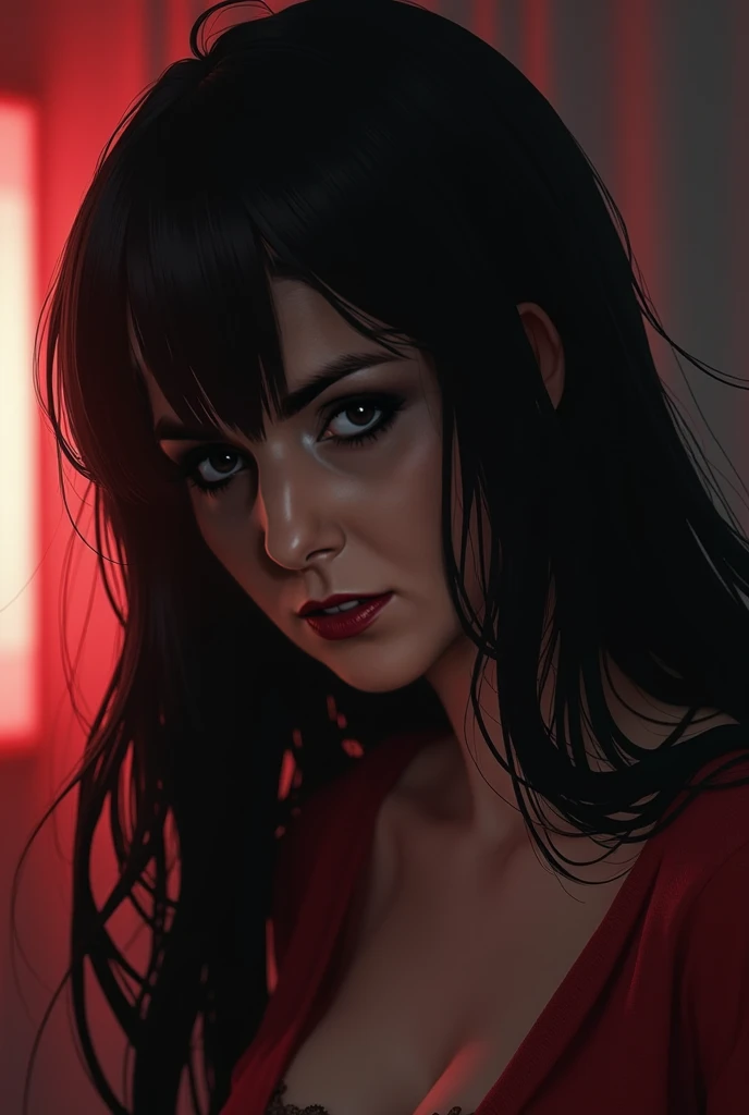 Japanese female actor playing blackjack in a casino、Gambling addiction in Japan、so beautiful、Beautiful and detailed bloodshot eyes、Sweating profusely、Teeth grinding、detailed messy hair、Instability、Clothes are disheveled、my hands are shaking、Comical expression