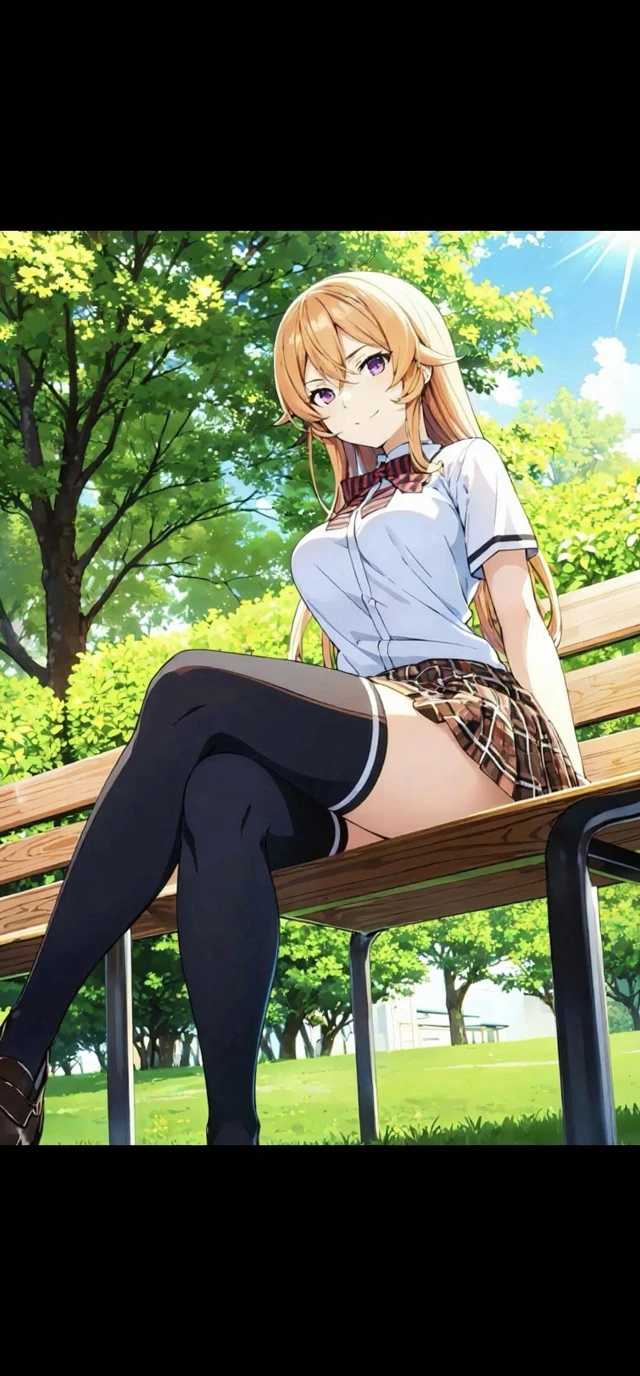 ((anime:1.25)),((best quality)), ((highly detailed)),(((sketch:))) extremely detailed face, beautiful face,((1girl)),((solo)),(shiny skin),(((full body))),(looking at viewer:1.25), hmtr, ((twintails)),((yellow hair,blonde hair)), ahoge, hair bow, red bow, collared shirt, ((white jacket:1.15)), (white bow), (long sleeves), ((frills,pleated skirt,black skirt:1.15)),(thick thighs),((skirt lift:)),(huge breasts),,(((pussy:1.35))),((bottomless)),((outdoors:1.25)),,,((park,bench:1.5)),((sitting:1.35)),((sit on bench:1.35)),((nose blush:1.22)),(angry,bad mood,:0.95),:o,, BREAK thighhighs,((white thighhighs:1.15)),,BREAK (dark brown footwear:1.15),,((spread legs:1.45)),(arms behind back:1.15)