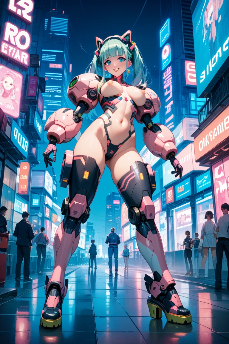 holding weapons, (no humans:1.3), glowing, (female mech: 1.3), female_mech,female robot, (flying: 1.3), glowing eyes, black mecha, science fiction, long legs, reality, mecha,
(dynamic pose:1.0),solo focus,embarrassed,(centered,scale to fit dimensions,Rule of thirds),
cyberpunk city by the ocean at night, with bright neon signs and dark stormy clouds and puddles, scenery:1.25,
artistic photography,(photography taken by sldr),highres, sharp focus, (ultra detailed, extremely detailed), (photorealistic artwork:1.37),(extremely detailed CG unity 8k wallpaper),((synthwave background theme)),(((vibrant colors))),(intricate background),(masterpiece),(best quality), (standing in sexy pose), ((long legs)), scaraber reploid, bellows tail, cel shade adult animation, alien queen, (ahegao face), ((sexy pose)), ((spread legs)), ((one leg up)), ((naked breasts)), (pink nipple), ((spread pussy)), ((wet pussy))