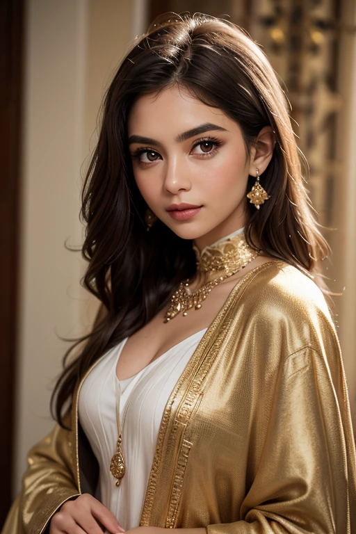 Full body, beautiful detailed eyes, beautiful detailed lips, extremely detailed eyes and face, long eyelashes, 1girl, detailed high-quality portrait, sexy afghan dress, beautiful afghan woman, detailed high-quality digital painting, elegant, charming, dramatic lighting, cinematic color palette, dramatic chiaroscuro lighting, rich and vibrant colors, photorealistic, 8k, best quality, masterpiece