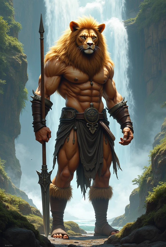 A man with lion head 
