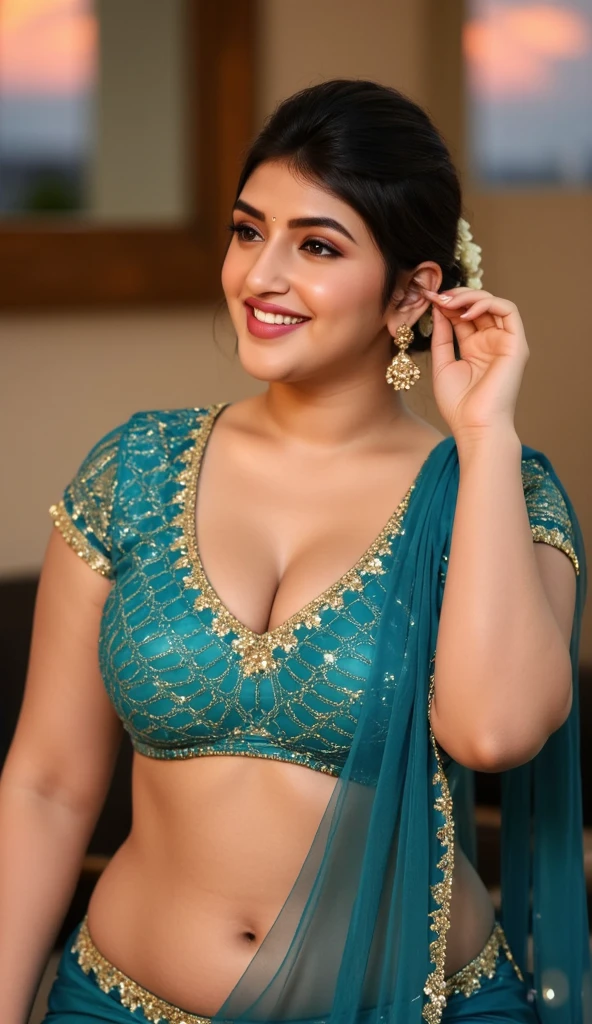 Nsfw, day scene, extreme close up photo of sexy naked jaya prada, big cheeks, armpits, taking selfie in bathroom, necklace, cleavage, seductive face, realistic pores on the breasts, French braid hair, (blue eyes:0.8), cute adult face, 16 yo, look at viewer and smile, soft volumetric lights, (backlit:1.3), (cinematic:1.3), intricate details, (ArtStation:1.2)