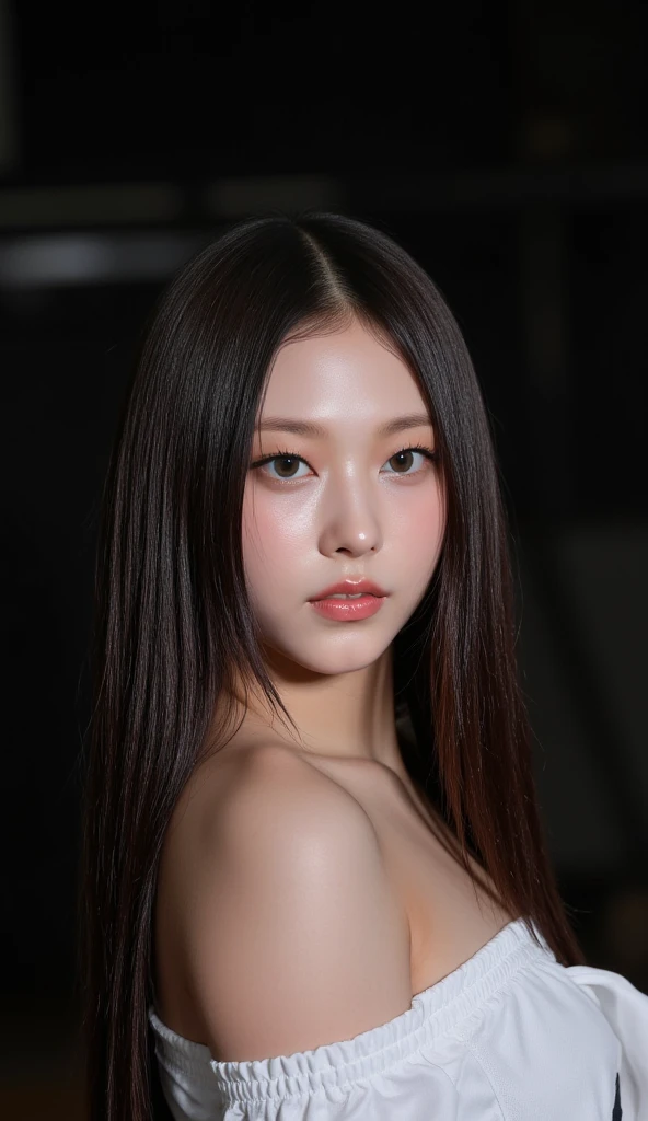 A pair of dark and clear big eyes, soft and full red lips, delicate little Yao nose delicately born on her beautiful pure, quiet and elegant stunning delicate, coupled with her graceful and smooth cheeks, blown broken pink face, live a peerless beauty with a national color.