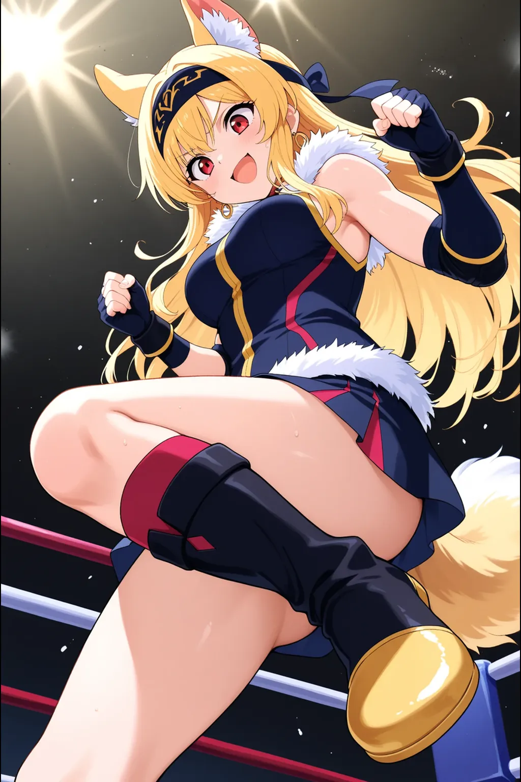 1girl, solo,yakumo ran, blonde hair,fox ears, fox tail, tabard, short hair, yellow eyes, multiple tails, bangs,anime, ((school swimsuit)),full body,bed room,(Big tits, sweaty, nipple line, straddling)