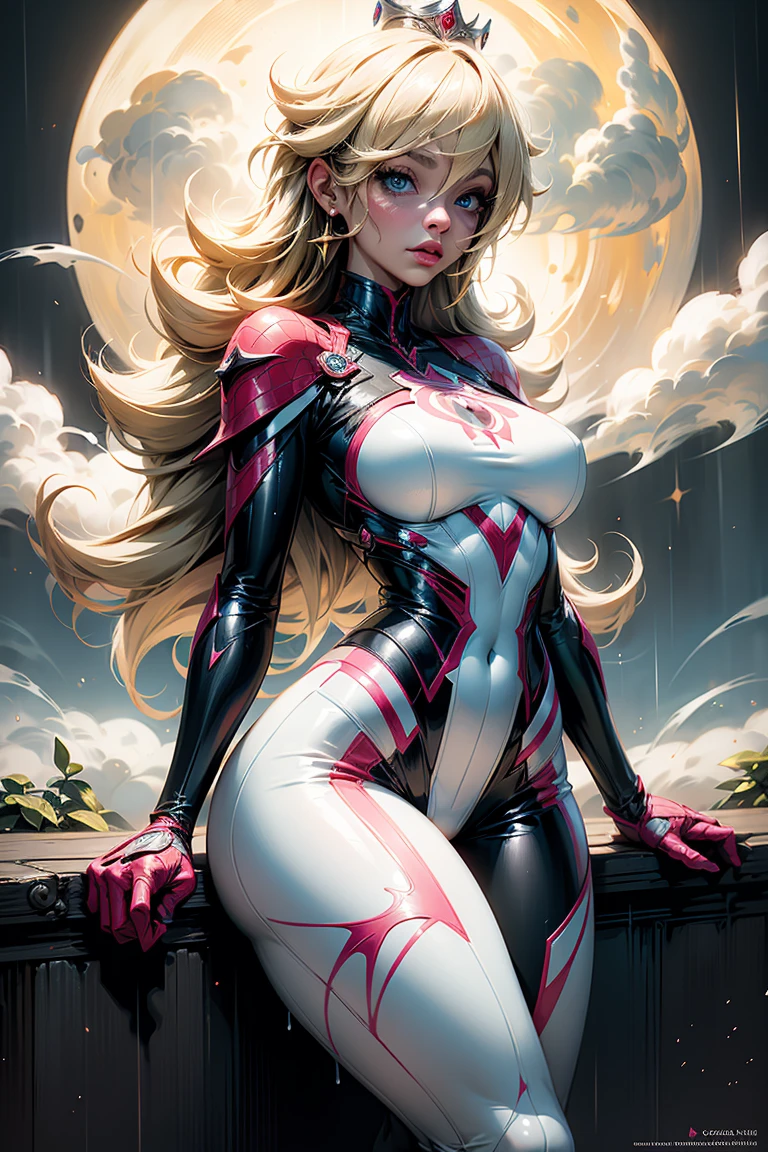 ::Kennedy and Daniel Sampere::2.0 Anime Gacha illustration style, tatoon style, comic book style, , beautiful woman with ultra detailed long hair and in various full-body attack poses, (beautiful and clear background: 1.2),futuristic costume, super detailed circular metals Clinging to arms and pants, fantastic paintings, graffiti style, flowers, highly detailed eyes, a t-shirt or dress with a pink blouse underneath,  With both fists in fighting position, and bracelets, fighting an enemy, with long black hair, stained glass color, outside, vibrant, Alphonse Mucha style, fantastic paintings by Joe Madureira, high quality, art, beautiful woman with long white hair, freedom, soul, digital illustration, comic style, perfect anatomy, centered, approaching perfection, dynamic, highly detailed, HDR colors