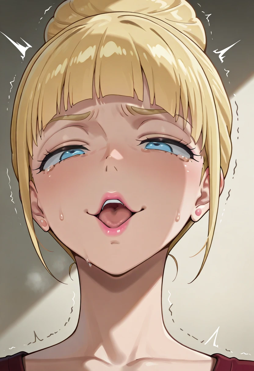 nsfw:0.5, (((HHH))), a precious special eroticism porn scene, Express all her emphasized feelings through her facial expressions and posing,
ultra masterpiece, ultra high quality, spectacle scale, photorealistic:1.3, ultra high resolution, described in ultra fine detail down to the minutiae, sharp, clearly, textured, depth of field, professional composition and lighting, (close-up shot), from below,
sexy, sensuous, erotic, eros, horny, sexually aroused, craving:1.1, (panting), messy, loose, sticky slimy, (raw), shiny, glaring, rich in color,
high grade flashy courtesan, (looking up and (enraptured:1.1 rapt:1.1 (half-open)) bedroom eyes to downward camera view)),
wearing wrinkled ((vivid (bright color (shiny satin) sexy pajamas dress))), skindentation, Wedgie, erect nipples, itching pussy,
beautiful sexy face, detailed mouth:1.1, detailed too shiny lips:1.1, large firm breasts, Delicious body, oily wet translucent skin, messy loose (updo) with side-swept bangs hair, gold simple necklace earrings,
((blush)), (((sweat))), a little particle sweat drops, (((steam))), ((sigh)), ((((drooling)))), (((((ecstasy))))), ((((orgasm)))), (((ahegao))), ((((cum on body)))),
((blissful:1.5 ecstatic expression:1.1)), oral vagina, Drooling slimy tongue, Give me her special H service that captivates boys, ecstatic attentive escort service energetically, late night when sexual desire increases, Her sexual energy has increased, Anyway she is a very intense pervert,