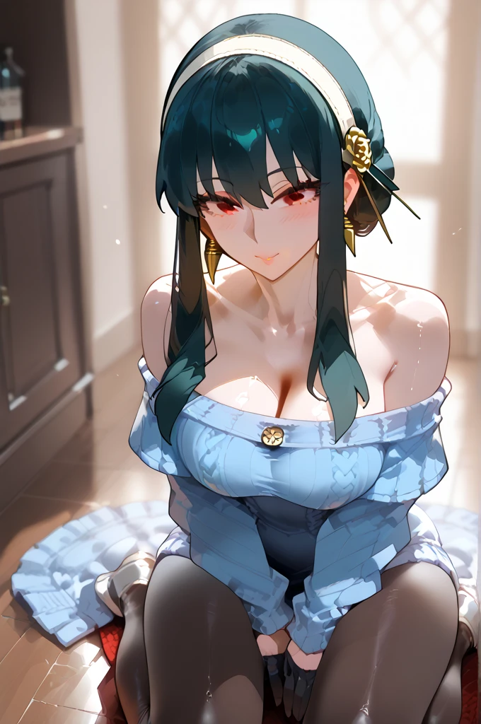 (((masterpiece))), (((best quality))), ((Extremely detailed)), (Highly detailed CG illustrations), ((Extremely delicate and beautiful)), light,((1 Girl)), Solitary, (Upper Body), (character focus), absurd, High contrast, Extremely detailed,rich and colorful,The most detailed, Science fiction, Nanosuit, High Ponytail, (Light blue hair), Yellow eyes, Knee-high boots, (Spacecraft interior), Mechanical limbs, Large Breasts, metallic line,