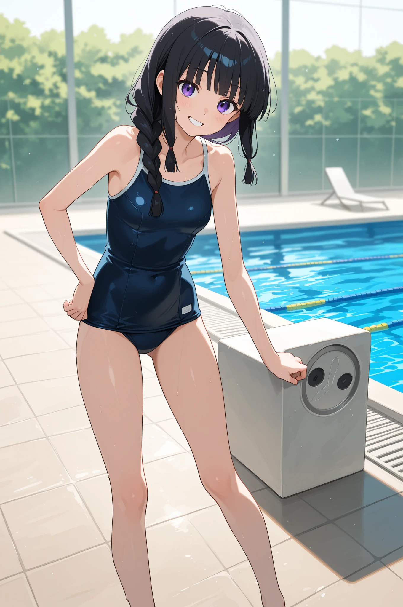 MacineFack , Nsfw,School Swimsuit,dildogag