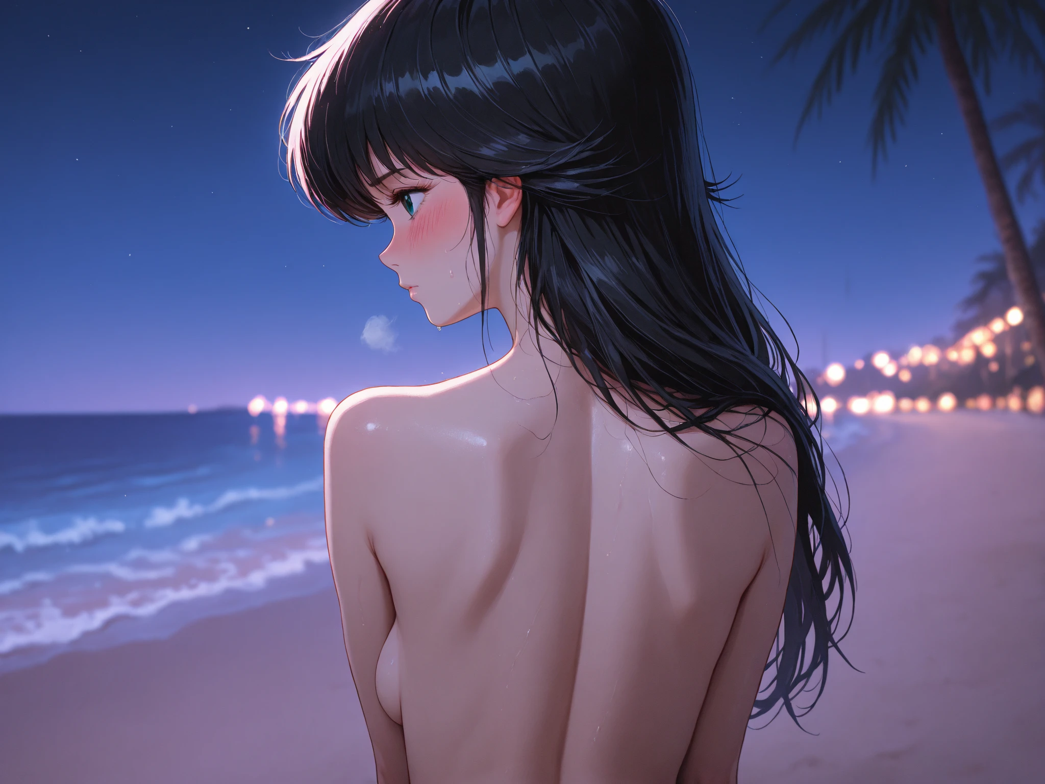 Yeri mua singer naked posing on the beach 