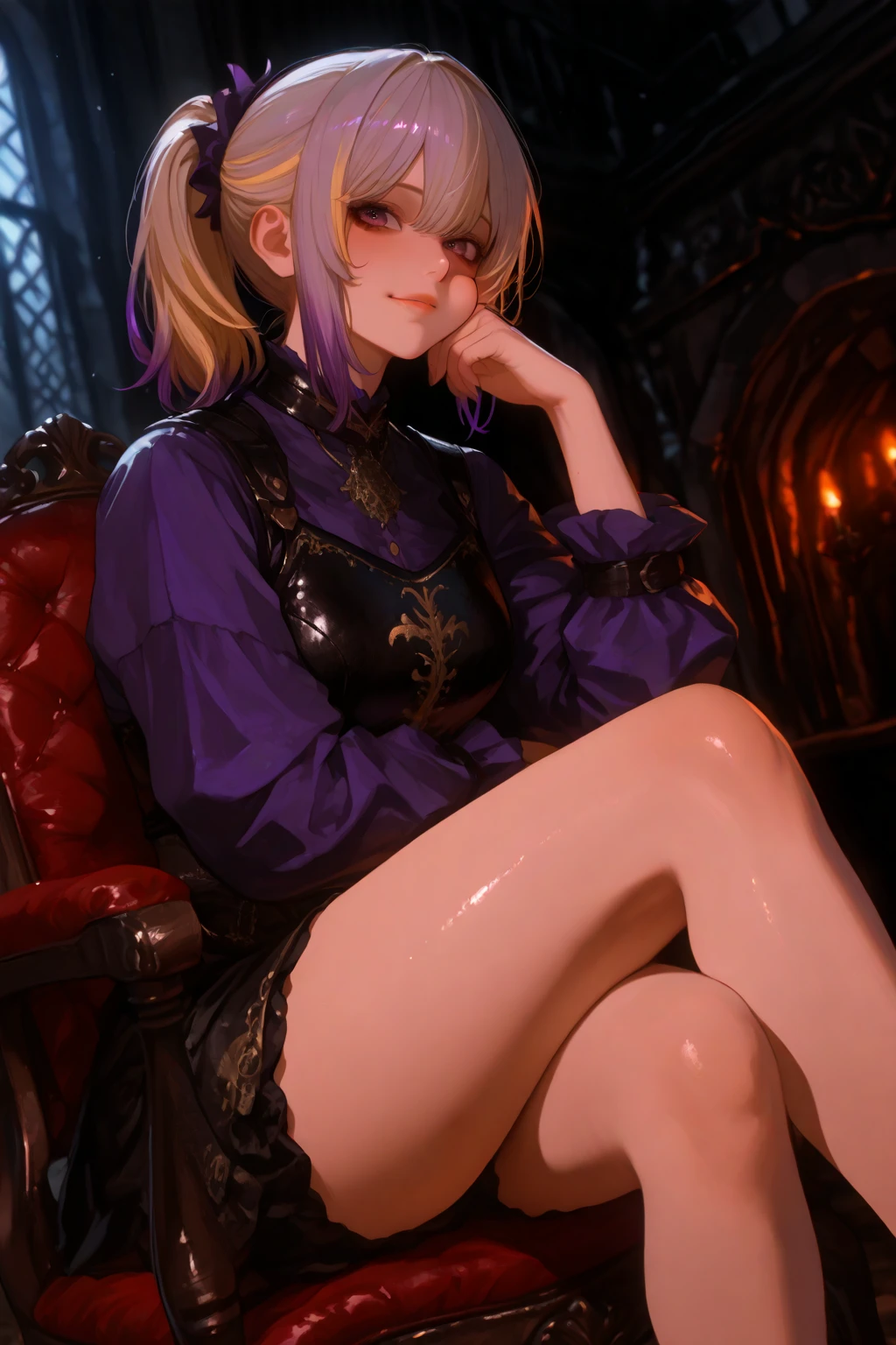(8K、top-quality、masterpiece:1.2)、(realisitic、ultra-detailliert、超A high resolution,,beautifull detailed face,perfect body,((nighttime)),perfect lighting,Constriction、Beautiful detailed skin、Skin Texture,((1giri,masturbation,vibrator to pussy by her hand,pussy juice