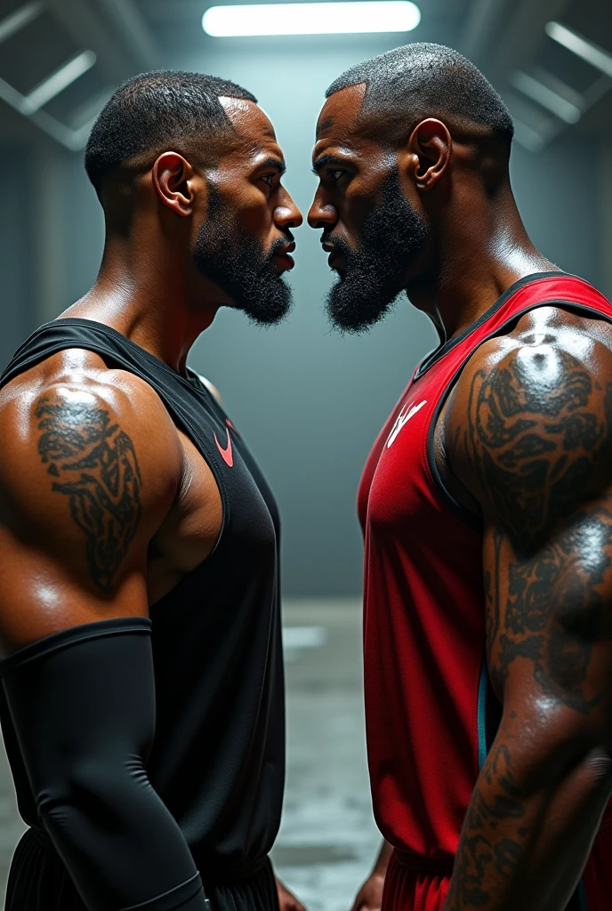 Lebron kissing mike tyson
