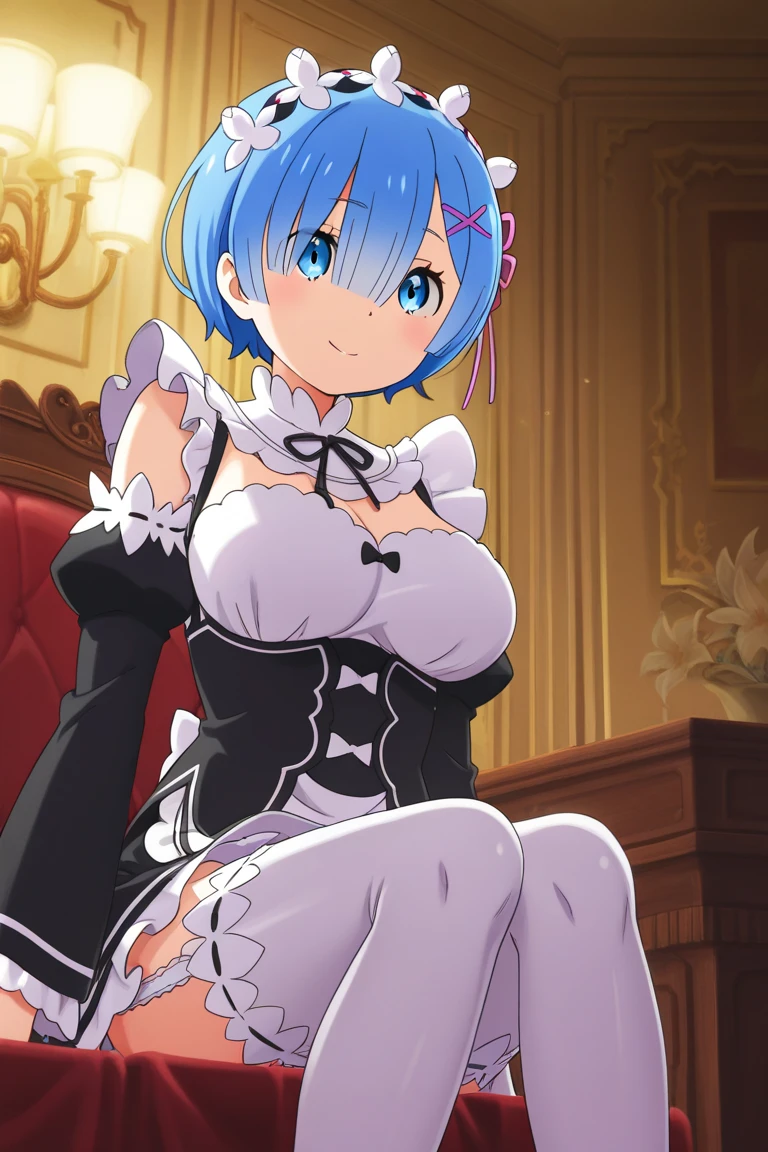 (((Pixel Perfect, Perfect detail))),girl,((Re:Zero Rem))(((Rem-style maid headband))),(whole body)Big Breasts, ((Bangs that hide the right eye))excessive cum((Blue Hair))Fully nude,With nipples,Pussy in full view,((tears,))((sweat))((wet))Breast milk from nipples,Futanari,男性後ろからFutanariちんぽ握るシコシコ射精