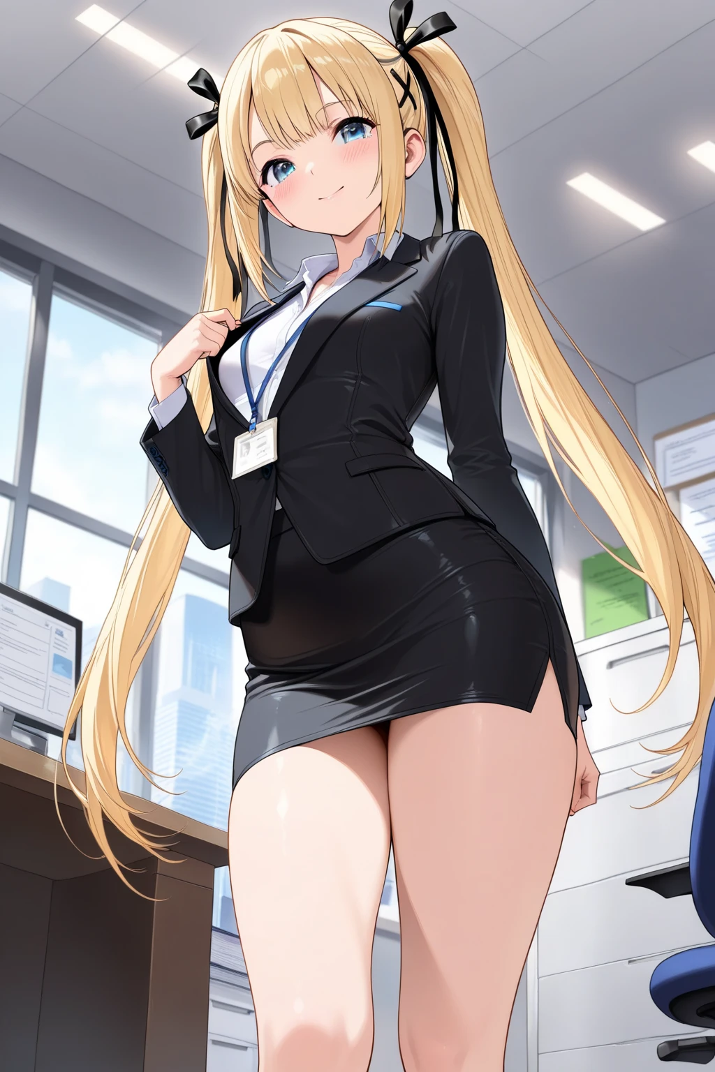 ((Roupa provocativa)),((seios grandes)),office scene,((corpo jovem)),good lighting