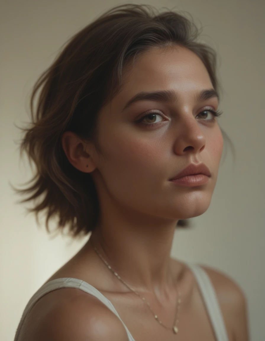 ((best qualityer)), ((work of art)), (detailded), 1 girl, in gym, Portrait of a BRAZILIAN woman, sexy looking with long flowing hair, hazel eyes, with fluttering covers, perfect composition, hyper realist, Super detailded, 8K, high qualiy, trending art, trends on artstation, sharp focus, studio photo, details Intricate, altamente detailded, art by greg rutkowski, without jewelry, sketch, front camera, looking into the lens, focusing on the device, doing exercise